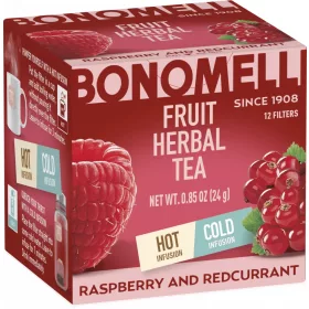  Bonomelli Málna és piros ribizli gyógynövényes tea, 12 filter