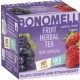 Bonomelli Fekete szőlő és eper gyógynövényes tea, 12 filter