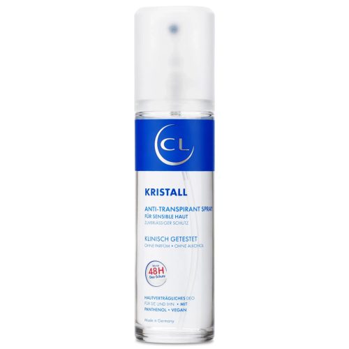 CL KRISTALL Anti-Transpirant illatmentes deo spray érzékeny bőrre 75 ml