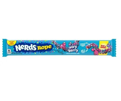 Wonka Nerds Rope Very Berry bogyós ízű cukorkás gumicukor 26g