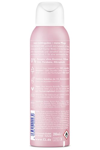 CL Blossom Care 0% alumínium tartalmú női dezodor spray 200 ml