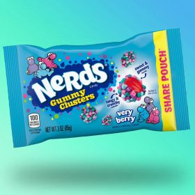   Wonka Nerds Gummy Clusters bogyós gyümölcs ízű rágós gumicukor 85g