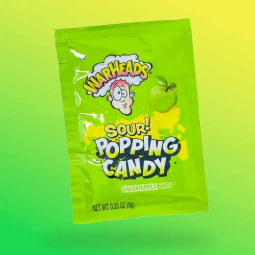 Warheads zöld alma ízű savanyú robbanós cukorka 9g