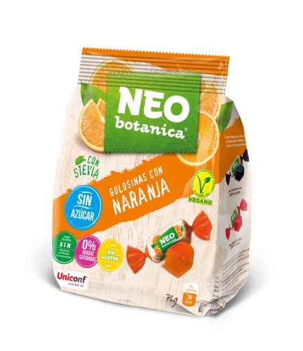 UNICONF Neo Botanica STEVIA, narancsos zseléscukor, 72g
