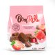 BonRoll tejcsokoládéval bevont zselécukor, eper ízesítéssel, 120gr