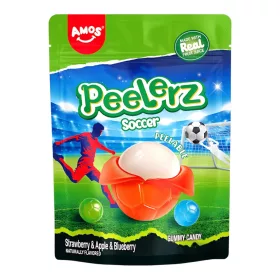   Amos PEELERZ Soccer Hámozható Focilabda formájú gumicukor 65g