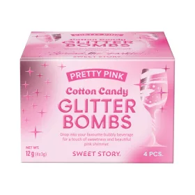   Sweet Story Glitter Bomb Vattacukor Csillámbomba – Bájos Rózsaszín (Pretty Pink)
