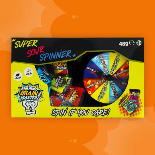 Brain Blasterz Super Sour Spinner savanyú cukorka rulett 48g