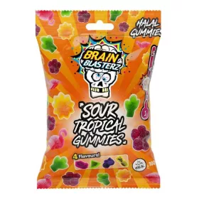 Brain Blasterz Sour Tropical Gummies 100g