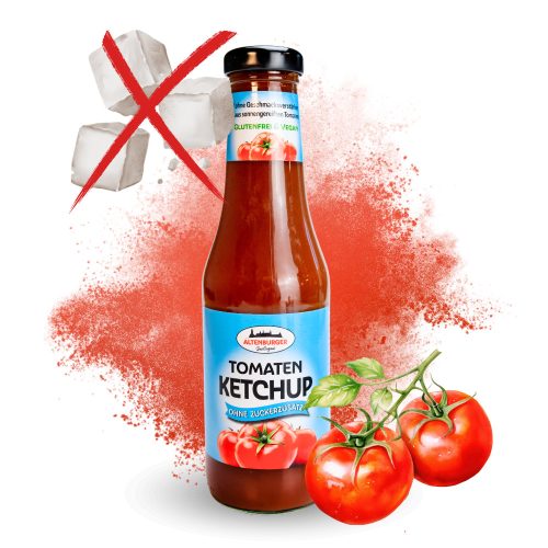 Altenburger Grill Ketchup hozzáadott cukor nélkül, Gluténmentes, Vegán 450ml