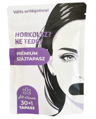 Prémium szájtapasz horkolás ellen – 30db + ajándék orrtapasz