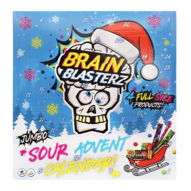  Brain Blasterz Jumbo Adventi kalendárium extra savanyú cukorka válogatás - 306g