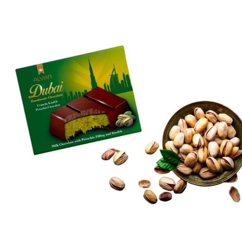 Alyan Dubai Pistachio Chocolate pisztáciás csoki 100g