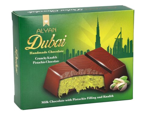 Alyan Dubai Pistachio Chocolate pisztáciás csoki 100g