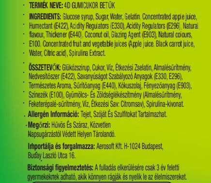 Amos 4D Fun&Play Letters vegyes gyümölcsízű gumicukor betű formában 85g