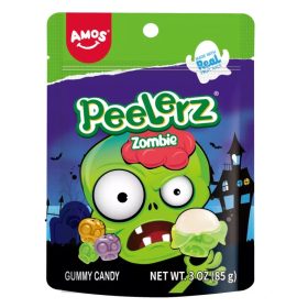   Amos PEELERZ Hámozható vegyes gyümölcsízű gumicukor zombi 85g