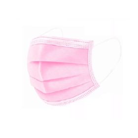   GOVIRAL, SZÍNES nem szőtt 3 rétegű arcmaszk, 50 db/doboz, 10-el csomagolva dobozon belül Rózsaszín 