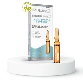   MARNYS ANTI-STRESS - BŐRNYUGTATÓ ÉS BŐRVÉDŐ HATÁSÚ AMPULLA ÉRZÉKENY BŐRRE 7X2 ML