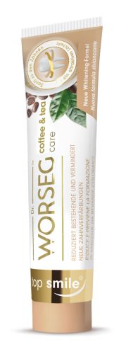 Worseg top smile coffee&tea care - Fehérítő fogkrém a kávé és tea okozta elszíneződések csökkentésére, 75 ml