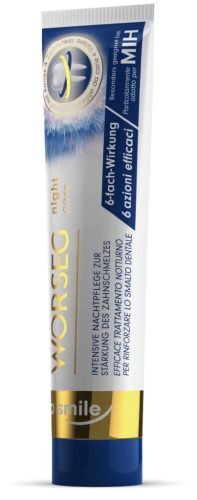 Worseg top smile night care Fogzománc erősítő fogkrém esti használatra, 75 ml