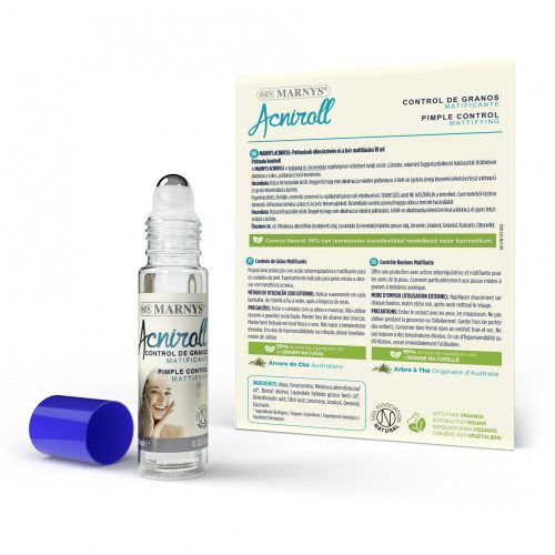 MARNYS ACNIROLL FAGGYÚTERMELŐDÉST CSÖKKENTŐ ÉS MATTÍTÓ HATÁSÚ BŐRÁPOLÓ ROLL-ON, 10ML, ROLL ON (GOLYÓS ÜVEG) KISZERELÉSSEL, KÜLSŐLEGES HASZNÁLATRA