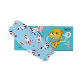   DOC NFW FFP2 ergonomikus szuperhős gyerekmaszk - Szelep nélküli, 10 db/doboz, egyesével csomagolva dobozon belül Rakétás