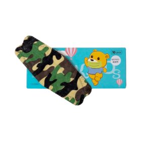   DOC NFW FFP2 ergonomikus szuperhős gyerekmaszk - Szelep nélküli, 10 db/doboz, egyesével csomagolva dobozon belül Terepmintás