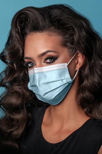 ELYSIUM Typ IIR 3 rétegű, sebészeti arcmaszk , kék , 10 db/csomag