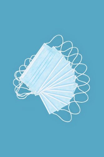 ELYSIUM Typ IIR 3 rétegű, sebészeti arcmaszk , kék , 10 db/csomag