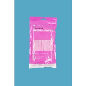   ELYSIUM Typ IIR 3 rétegű, sebészeti arcmaszk , rózsaszín , 10 db/csomag