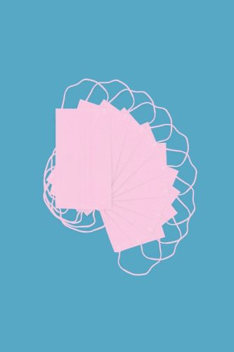 ELYSIUM Typ IIR 3 rétegű, sebészeti arcmaszk , rózsaszín , 10 db/csomag