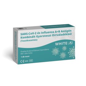   Whitelab SARS CoV-2 és Influenza A+B Antigén Kombinált Gyorsteszt Orrváladékból 