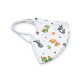   JADA, FFP2 gyermek szájmaszk, Szelep nélküli, 10 db/doboz, egyesével csomagolva dobozon belül Dínós