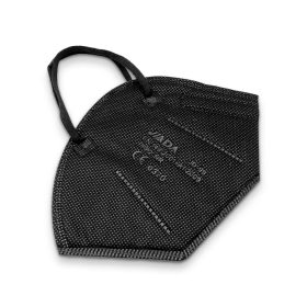   JIADA, FFP2 NR Félarc FEKETE védőmaszk, 20 db/doboz, egyesével csomagolva dobozon belül