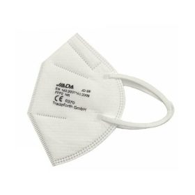   JIADA, FFP2 NR Félarc FEHÉR védőmaszk, 20 db/doboz, egyesével csomagolva dobozon belül