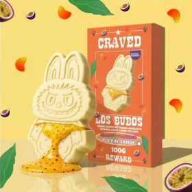   Schmeckt Los Bubos fehér csokoládé, mangós és passiógyümölcsös robbanócukor töltelékkel, 100 gramm