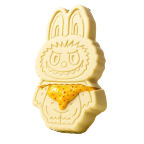 Schmeckt Los Bubos fehér csokoládé, mangós és passiógyümölcsös robbanócukor töltelékkel, 100 gramm