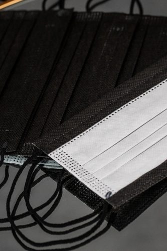 LEGAL BEAUTY Type IIR 3 rétegű sebészeti arcmaszk - Fekete - 50 db/doboz