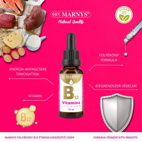 MARNYS FOLYÉKONY B12 ÉTREND-KIEGÉSZÍTŐ CSEPP 30 ML