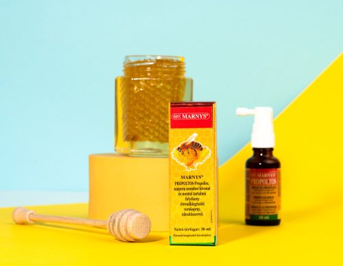 MARNYS PROPOLTOS.PROPOLISZ,SZAPORA ZSOMBOR KIVONAT ÉS MENTOL TARTALMÚ FOLYÉKONY ÉTRENDKIEGÉSZÍTŐ TOROKSPRAY ,ÉDESÍTŐSZERREL 