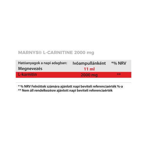 MARNYS L-CARNITINE 2000 MG