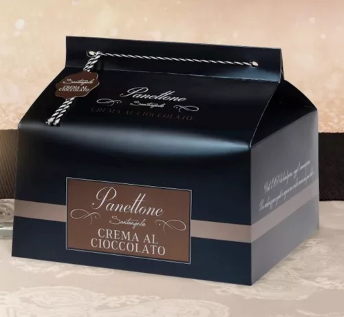 Csokoládékrémmel töltött, csokoládébevonatú Panettone 900 g