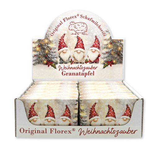 FLOREX Bio-Juhtejes karácsonyi natúr szappan Manók - 150g - Gránátalma illattal