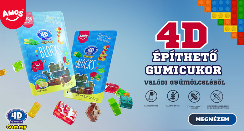 Színes édességek, melyek mosolyt csalnak az arcodra - Amos termékcsalád